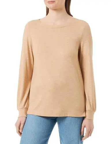 Produktbild: s.Oliver Damen T-Shirt Langarm Brown 42