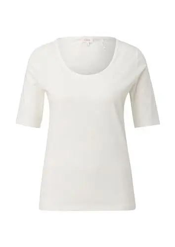 Produktbild: s.Oliver Damen 2142196 T-Shirt, 210 creme, 44