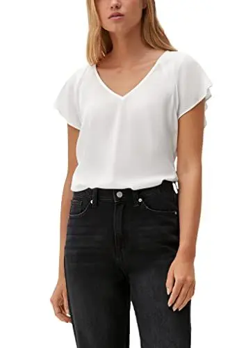 Produktbild: s.Oliver Damen 50.2.51.10.100.2132616 Bluse, 200 creme, 32