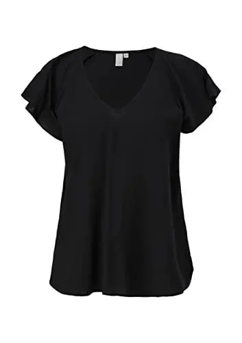 Produktbild: s.Oliver Damen 50.2.51.10.100.2132616 Bluse, 9999 schwarz, 34