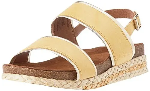 Produktbild: s.Oliver Flache Sandale 5-5-28702-28 Gelb Red Label