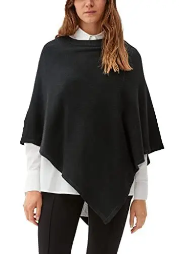 Produktbild: s.Oliver Damen 10.2.17.15.158.2119753 Strickjacke, 9999 schwarz, 1