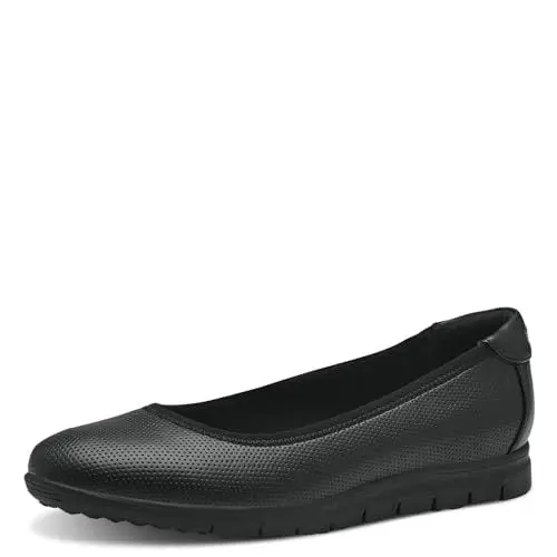 Produktbild: s.Oliver Damen Ballerinas Plateau Bequem, Schwarz (Black), 39 EU