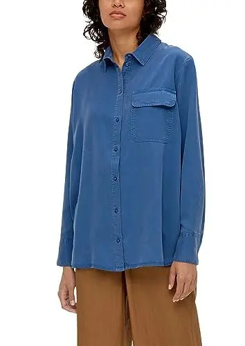 Produktbild: s.Oliver Damen Bluse Langarm Blue 36