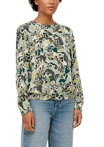 Produktbild: s.Oliver Damen Bluse Langarm Blue Green 34
