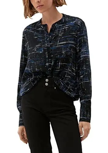 Produktbild: s.Oliver Damen Blusen, Schwarz, 42 EU