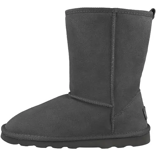 Produktbild: s.Oliver Damen Winterstiefel ohne Absatz aus Wildleder Gefüttert Grau (Graphite), 37