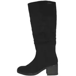 Produktbild: s.Oliver Damen Hohe Stiefel mit Absatz Blockabsatz mit Reißverschluss Schwarz (Black), 38