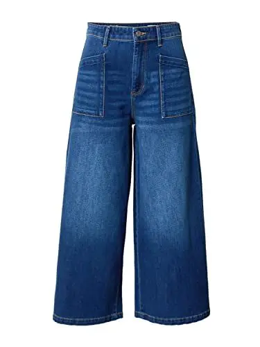 Produktbild: s.Oliver Damen Jeans Culotte, Blue Denim, 34W / 34L EU