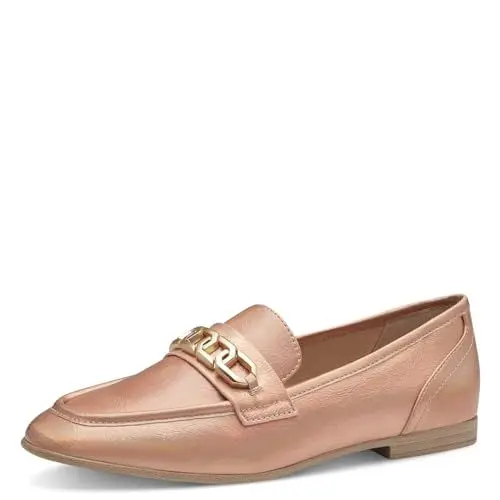 Produktbild: s.Oliver Damen Loafer ohne Absatz Klassisch Elegant, Gold (Champagne), 39 EU