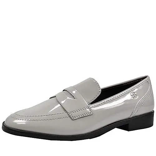 Produktbild: s.Oliver Damen Loafer ohne Absatz Lack Spitz Braun (Taupe Patent), 40