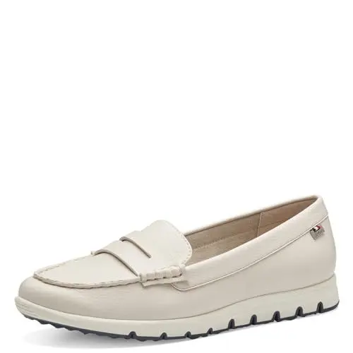 Produktbild: s.Oliver Damen Mokassins aus Kunstleder Elegant, Beige (Cream), 38 EU
