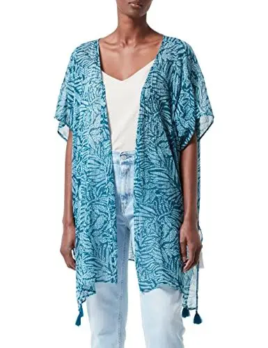 Produktbild: s.Oliver Damen Poncho, Aquamarin, Einheitsgr e EU