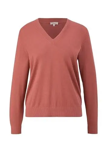 Produktbild: s.Oliver Damen Pullover V-Neck ORANGE, 38