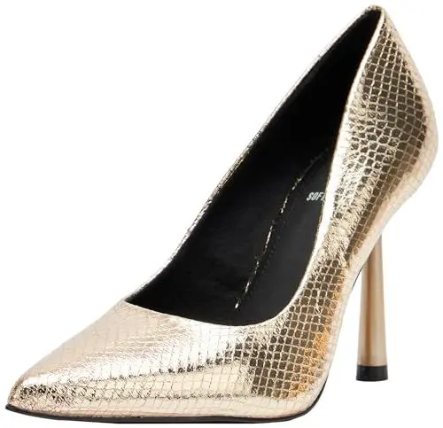 Produktbild: s.Oliver Damen Pumps High Heel Spitz Gold (Gold), 38