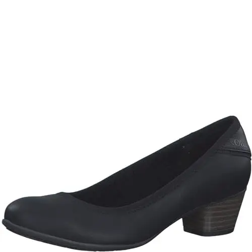 Produktbild: s.Oliver Damen Pumps Kleiner Absatz Elegant, Schwarz (Black), 39 EU