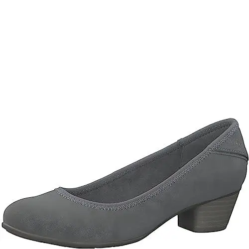 Produktbild: s.Oliver Damen Pumps Kleiner Absatz Elegant, Grau (Graphite), 37 EU