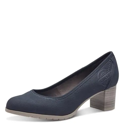 Produktbild: s.Oliver Damen Pumps mit Blockabsatz Elegant, Blau (Navy), 41 EU