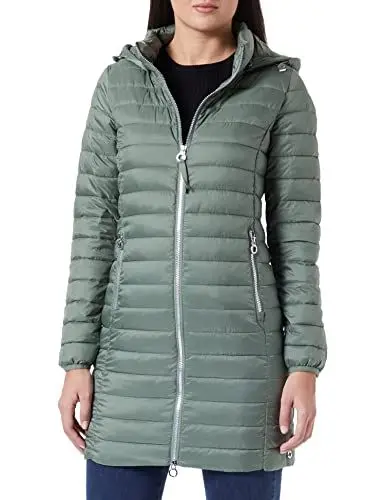 Produktbild: s.Oliver Lange Steppjacke mit Abnehmbarer Kapuze Khaki/Oliv 38