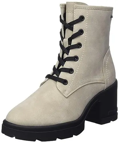 Produktbild: s.Oliver Damen Stiefeletten mit Absatz aus Kunstleder Blockabsatz Braun (Taupe), 40
