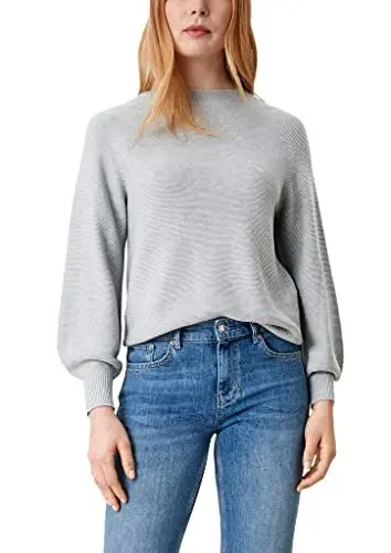 Produktbild: s.Oliver Damen 120.11.899.17.170.2112212 Sweater, 9400 grau, 38