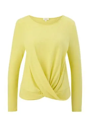 Produktbild: s.Oliver Damen T-Shirt Langarm Yellow 44