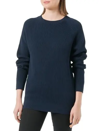 Produktbild: s.Oliver Feinstrickpullover aus Baumwolle Navy XL