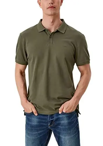 Produktbild: s.Oliver Herren Poloshirt met korte mouwen, Regular fit Polohemd, Verde (7940 Green), S EU