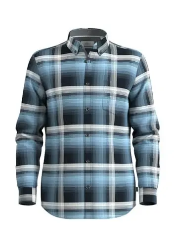 Produktbild: s.Oliver Herren 2137932 Hemd Langarm mit Karomuster, 57N1 blau, M