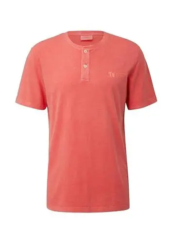 Produktbild: s.Oliver Herren 2143963 Henley Shirt mit Detail Print, pink, 3XL
