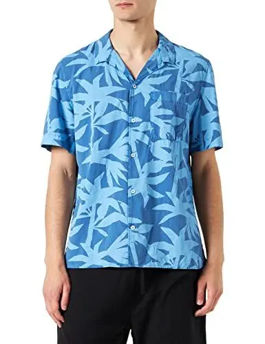 Produktbild: S.Oliver Herren Hemd Kurzarm, Blau, L EU