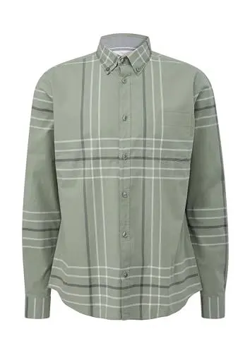 Produktbild: s.Oliver Herren Hemd Langarm, Slim Fit Green S
