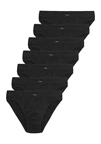 Produktbild: s.Oliver Change Daily: 7er Pack Klassische Slip-Unterhosen in schwarz – ultimativer Komfort für jeden Tag