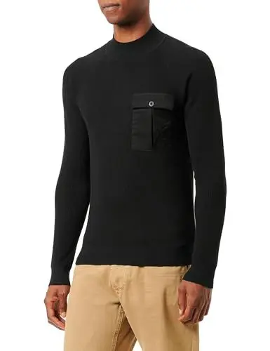 Produktbild: s.Oliver Herren Pullover Rippstrick Black L