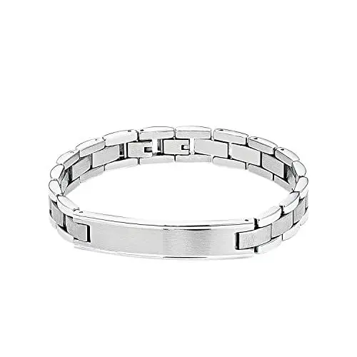 Produktbild: s.Oliver Identarmband Edelstahl Herren Armschmuck, 20+1,5 cm, Silber, Kommt in Schmuck Geschenk Box, 2026005