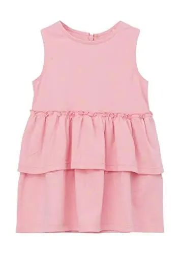 Produktbild: s.Oliver Junior Baby Girls 2130669 Stufenkleid mit Volants und Print, rosa 43A1, 62