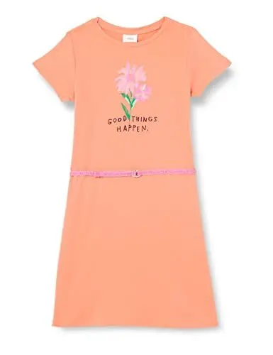 Produktbild: s.Oliver Junior Girl's Kleid mit Gürtel, ORANGE, 110
