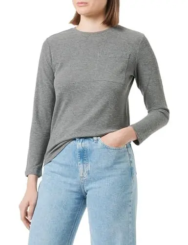 Produktbild: s.Oliver Junior Jungen Langarmshirt mit Waffelpiqué-Struktur Grey 164
