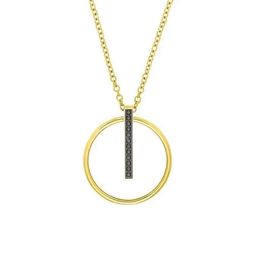 Produktbild: s.Oliver Kette mit Anhänger Edelstahl Damen Halsschmuck, mit Zirkonia synth., 60+5 cm, Silber, Kommt in Schmuck Geschenk Box, 2033907