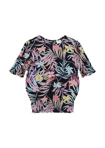 Produktbild: s.Oliver Kurze Viskosebluse mit Smok-Detail Navy 92/98