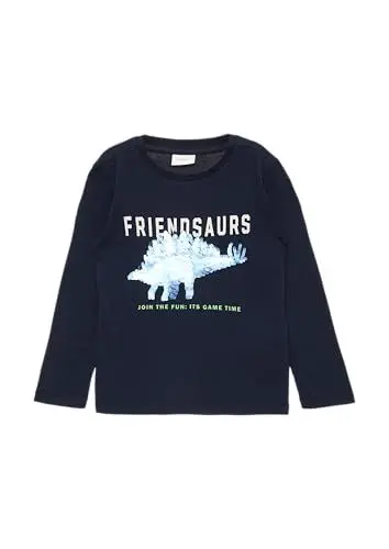 Produktbild: s.Oliver Langarmshirt mit Wendepailletten Navy 92/98