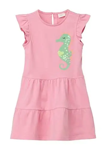 Produktbild: s.Oliver Mädchen 2130591 Kleid mit Pailletten, Rosa 4325, 110