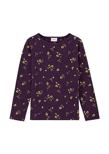 Produktbild: s.Oliver Mädchen 2133801 T-Shirt langarm, Lilac, 128