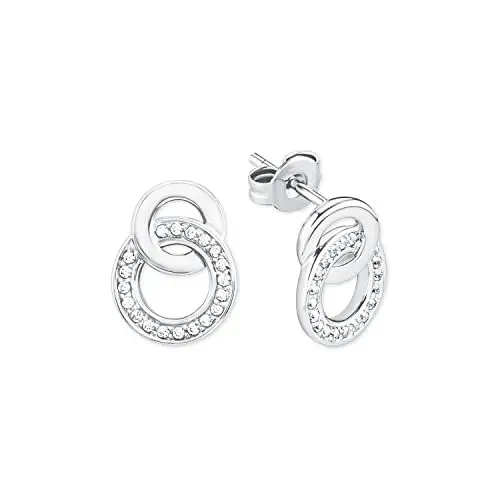 Produktbild: s.Oliver Damen Ohrhänger, 925er Sterling Silber rhodiniert
