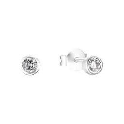 Produktbild: s.Oliver Ohrstecker 925 Sterling Silber Damen Ohrschmuck, mit Zirkonia synth., 0,4 cm, Silber, Kommt in Schmuck Geschenk Box, 2030207