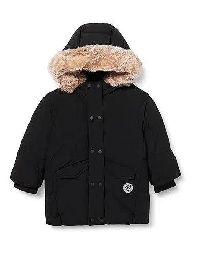 Produktbild: s.Oliver Mantel mit abnehmbarem Kunstfell schwarz 122