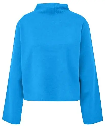 Produktbild: s.Oliver Pullover mit Stehkragen Damen, Blau 5528, 46