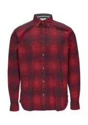 Produktbild: s.Oliver Regular Fit: Hemd aus Baumwollstretch mit Button-Down-Kragen rubinrot S