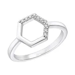 Produktbild: s.Oliver Ring 925 Sterling Silber Damen Ringe, mit Zirkonia synth., Silber, Kommt in Schmuck Geschenk Box, 2031425