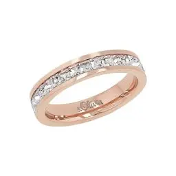 Produktbild: s.Oliver Ring Edelstahl Damen Ringe, mit Kristall, Roséfarben, Kommt in Schmuck Geschenk Box